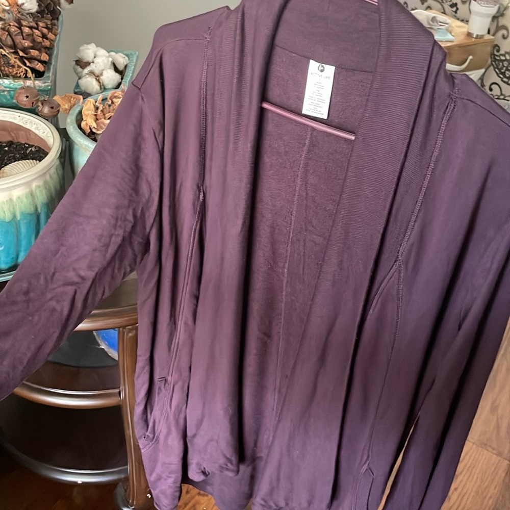 Active Life cardigan/jacket purple NWOT Washed never worn. Size Small/loose fit